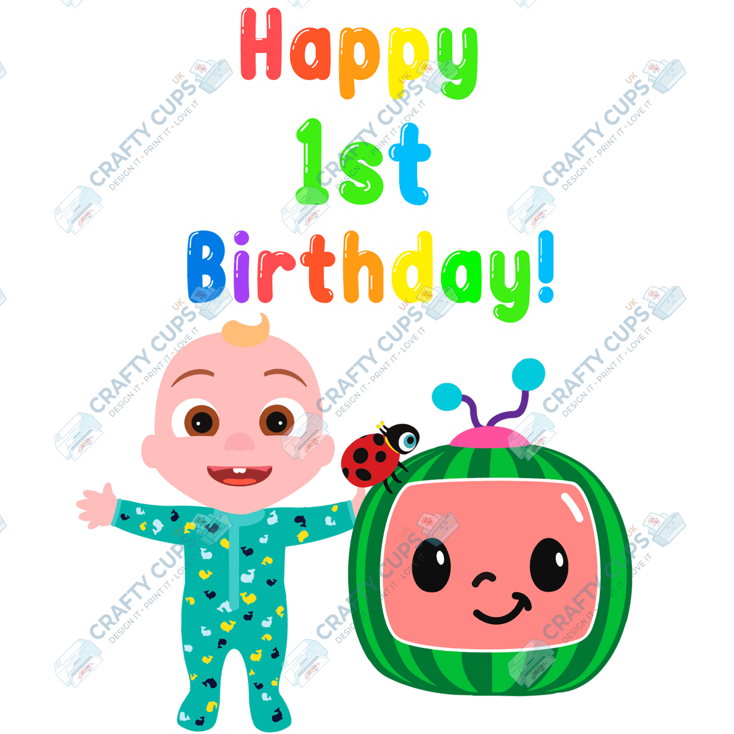 Cocomelon Birthday DTF Transfers – Colourful Kids’ Birthday Prints for Shirts, Pyjamas & Gifts