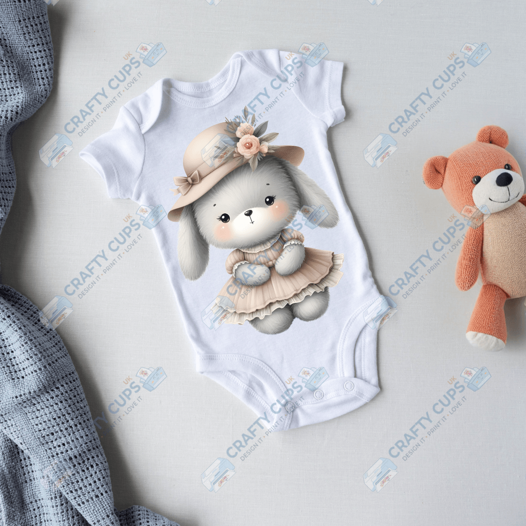 Cute Bunnies DTF Transfers – Adorable Designs for Babies & Kids (4"–10")
