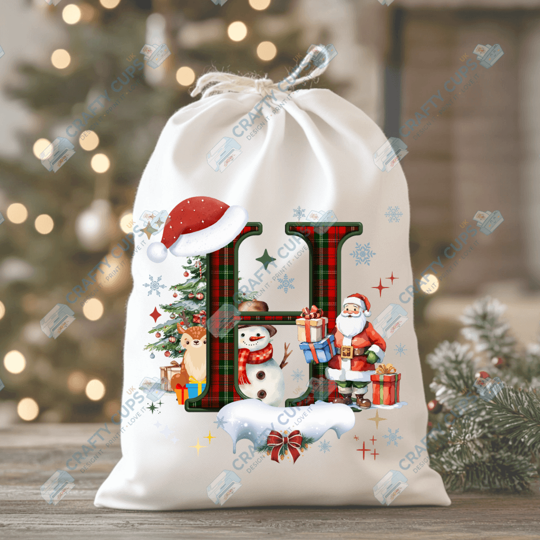 Christmas Alphabet DTF Transfers | A–Z Festive Letter Designs | Various Sizes | Ready to Press | Holiday Shirt Prints