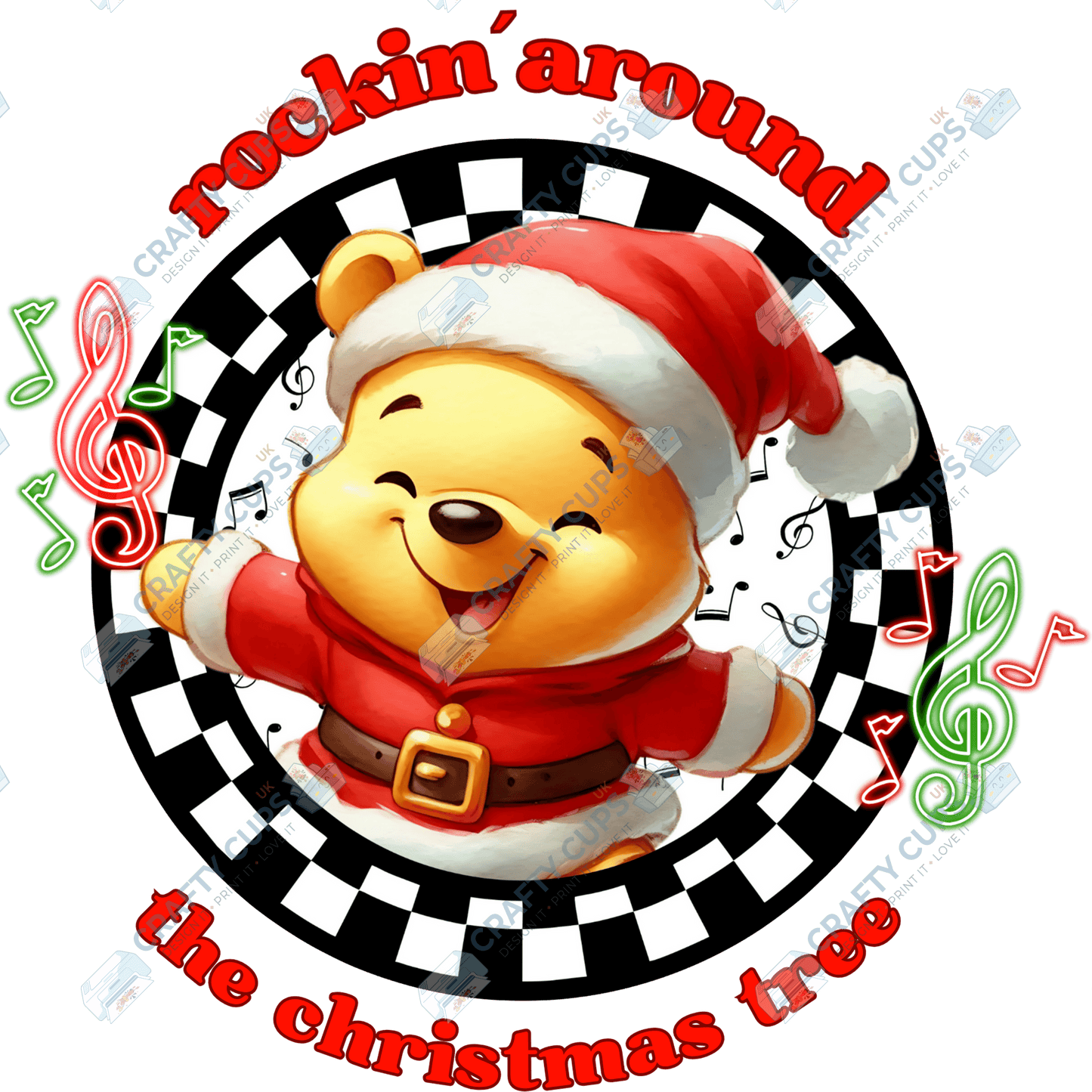 Rockin’ Around the Christmas Tree DTF Transfers (4"–10")