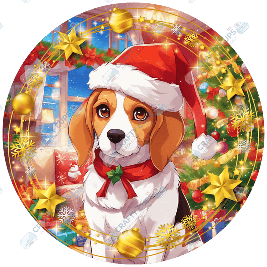 Christmas Dog Breeds DTF Transfer – Part 1 of 6 | Exclusive Secret Sub Design | Various Sizes – Crafty Cups UK