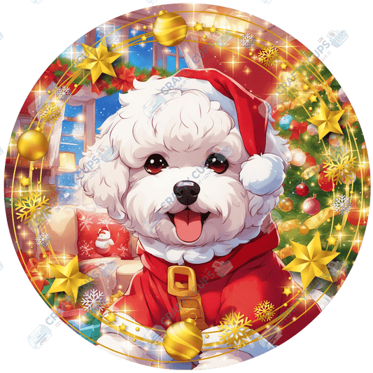 Christmas Dog Breeds DTF Transfer – Part 1 of 6 | Exclusive Secret Sub Design | Various Sizes – Crafty Cups UK