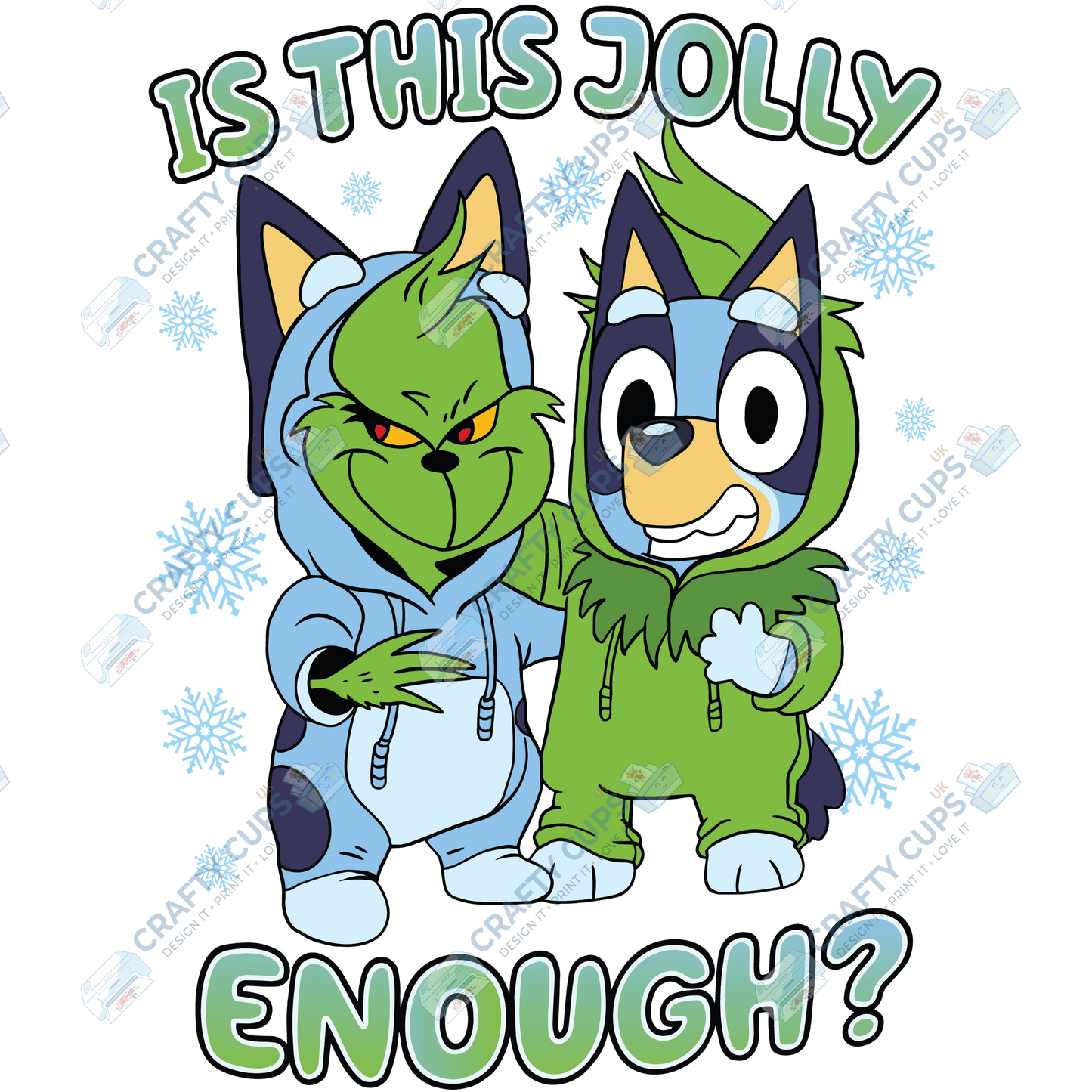 Grinch DTF Transfers – Various Christmas Designs & Sizes (4"–10")