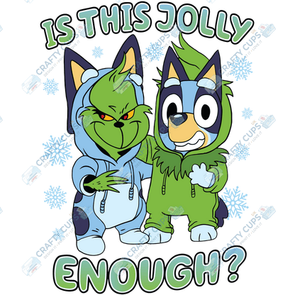 Grinch DTF Transfers – Various Christmas Designs & Sizes (4"–10")