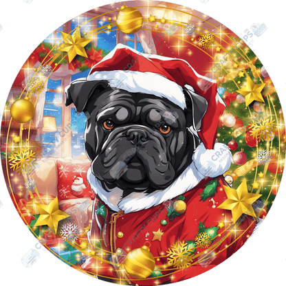 Christmas Dog Breeds DTF Transfer – Exclusive Secret Sub Design | Various Sizes – Crafty Cups UK