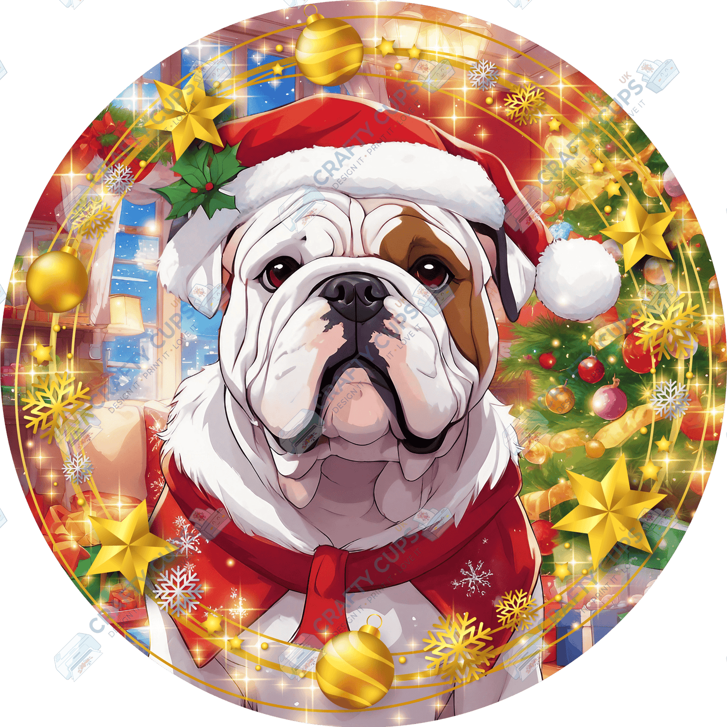 Christmas Dog Breeds DTF Transfer – Exclusive Secret Sub Design | Various Sizes – Crafty Cups UK