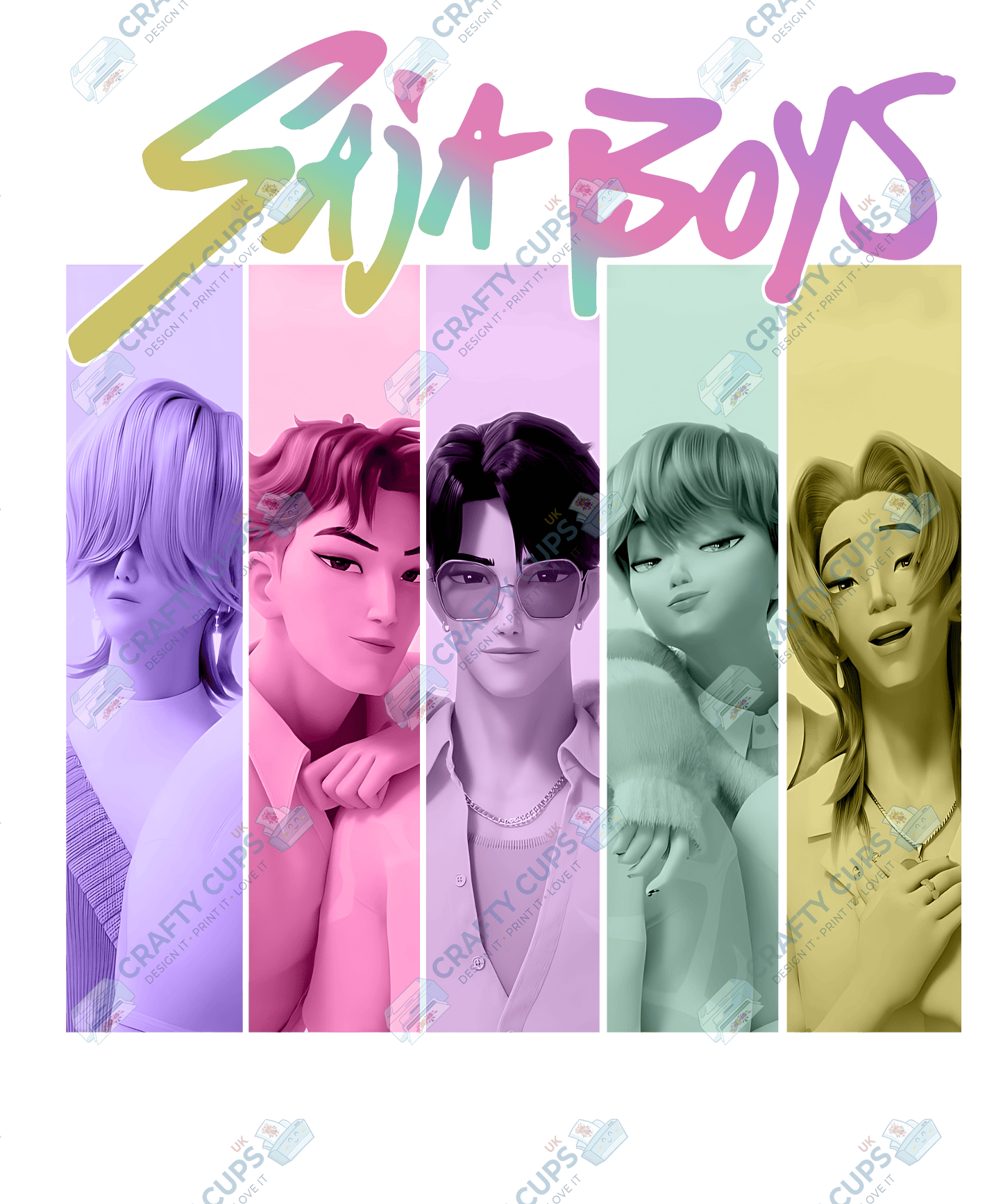 Demon Hunters DTF Transfer – Various Designs & Sizes, Heat Press Ready