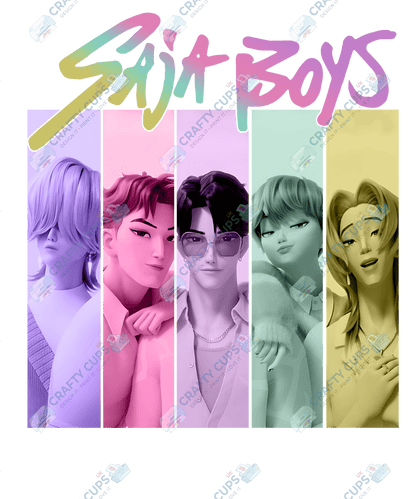 Demon Hunters DTF Transfer – Various Designs & Sizes, Heat Press Ready