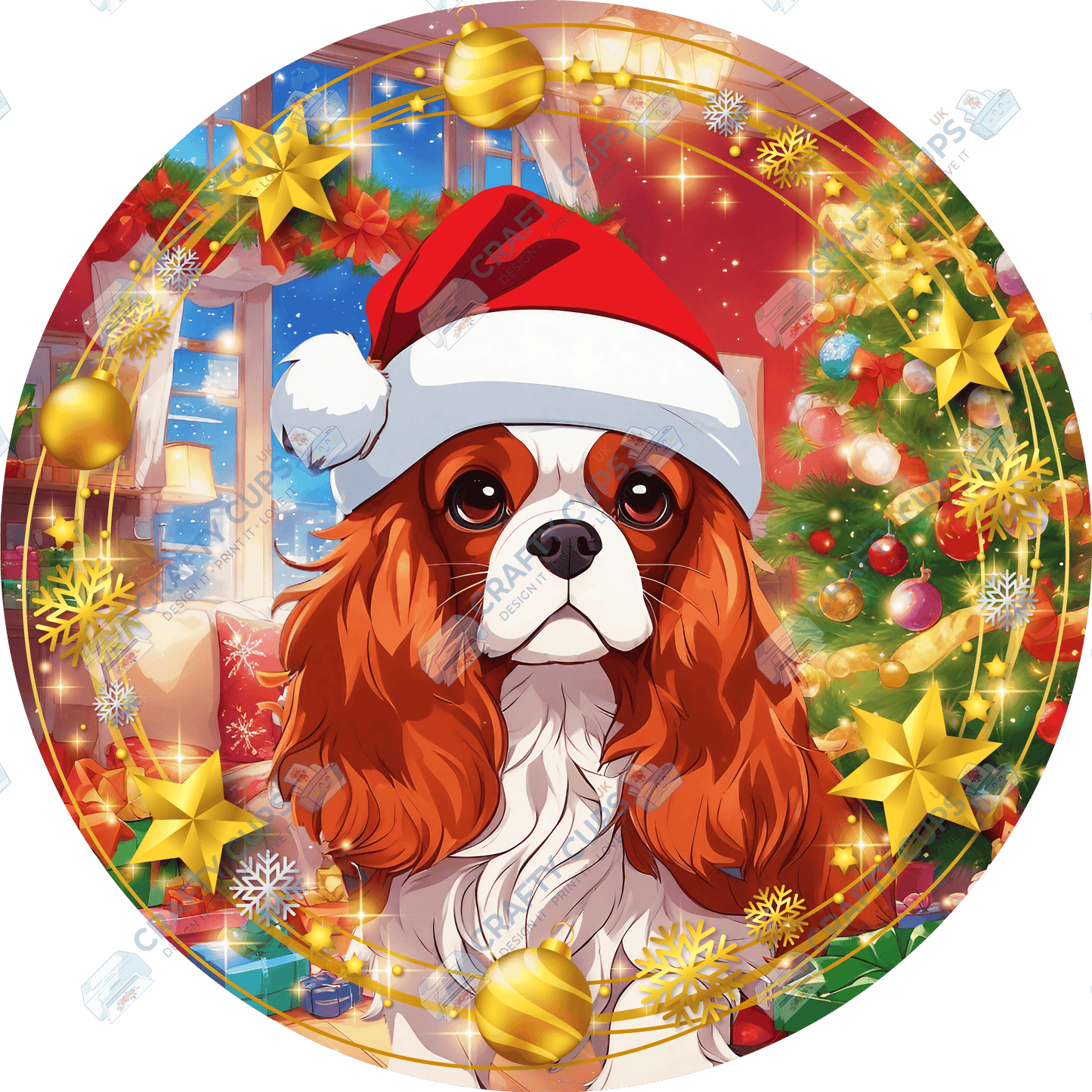 Christmas Dog Breeds DTF Transfer – Exclusive Secret Sub Design | Various Sizes – Crafty Cups UK