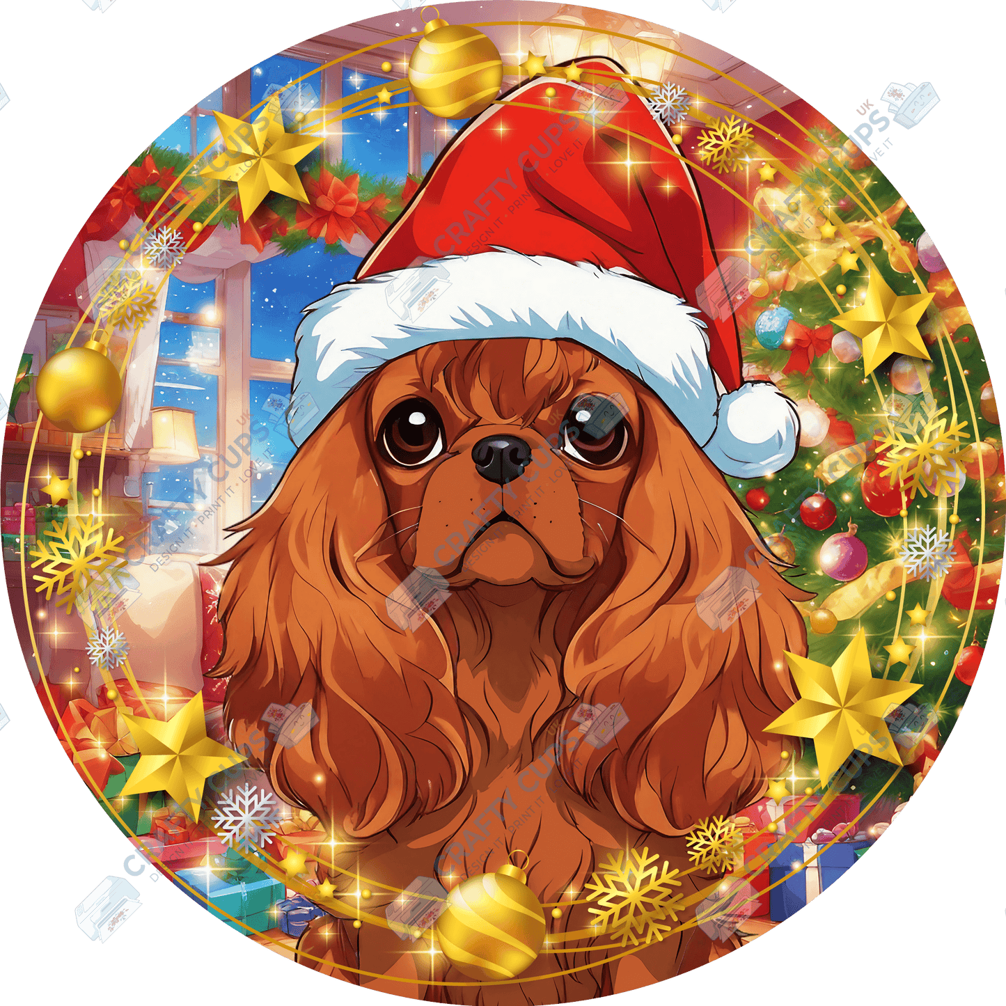 Christmas Dog Breeds DTF Transfer – Exclusive Secret Sub Design | Various Sizes – Crafty Cups UK