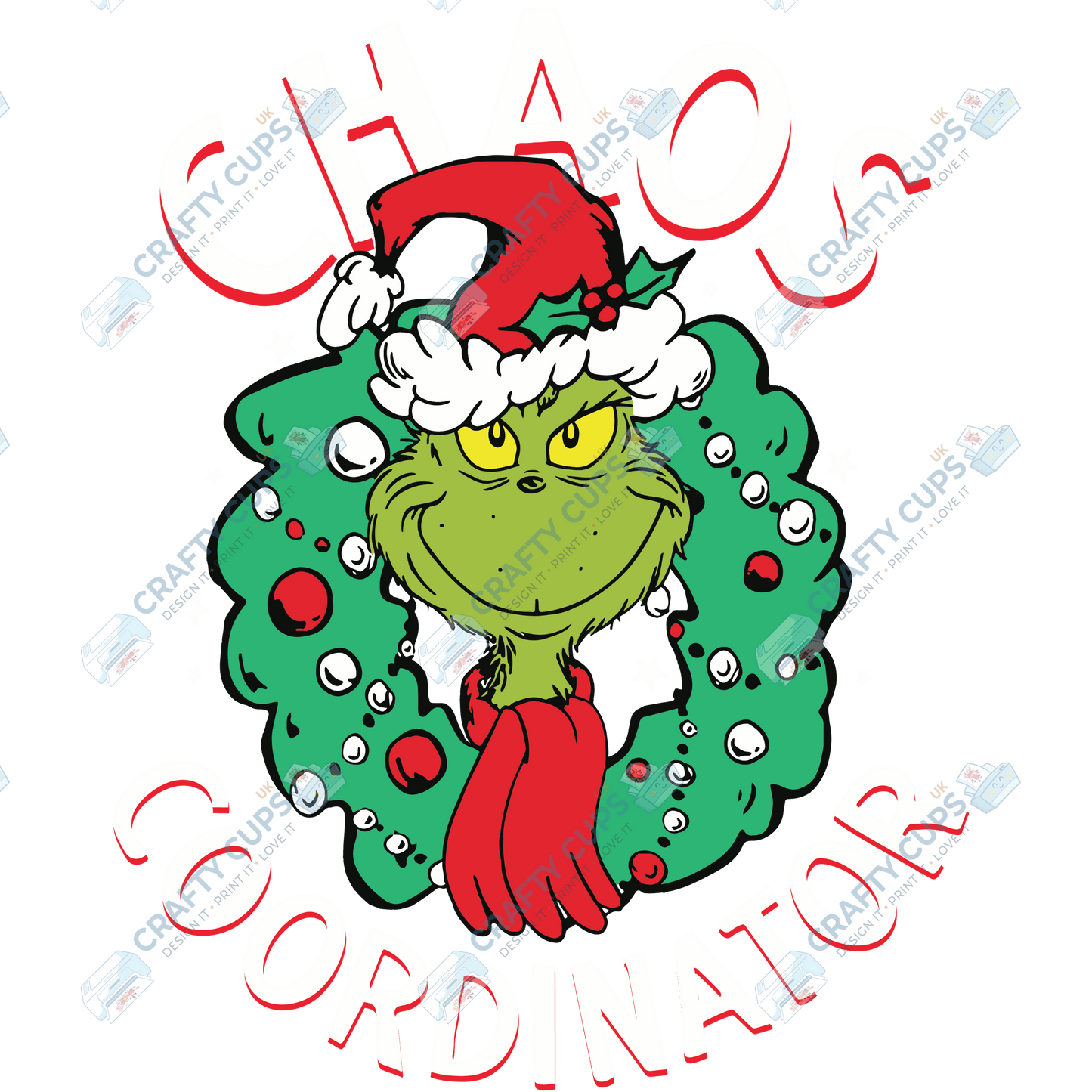 Grinch DTF Transfers – Various Christmas Designs & Sizes (4"–10")