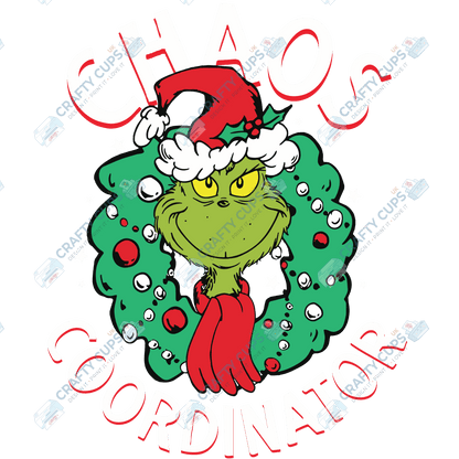 Grinch DTF Transfers – Various Christmas Designs & Sizes (4"–10")