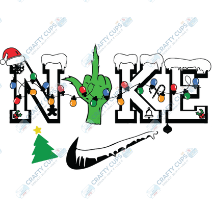 Grinch DTF Transfers – Various Christmas Designs & Sizes (4"–10")