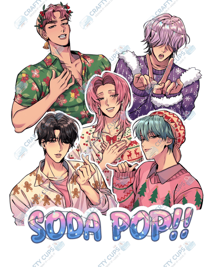 Christmas Demon Hunters DTF Transfer – Festive Anime Style, Various Sizes & Designs, Heat Press Ready