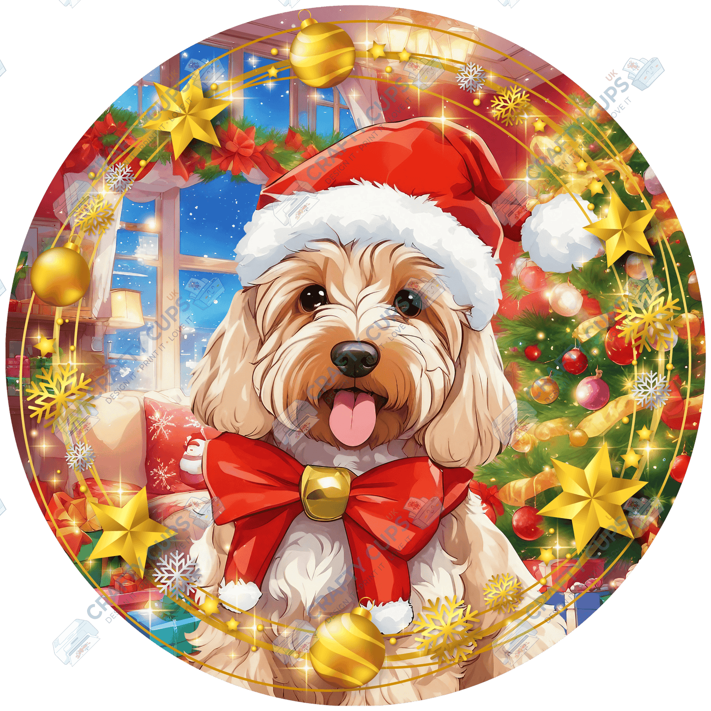 Christmas Dog Breeds DTF Transfer – Part 2 of 6 | Exclusive Secret Sub Design | Various Sizes – Crafty Cups UK