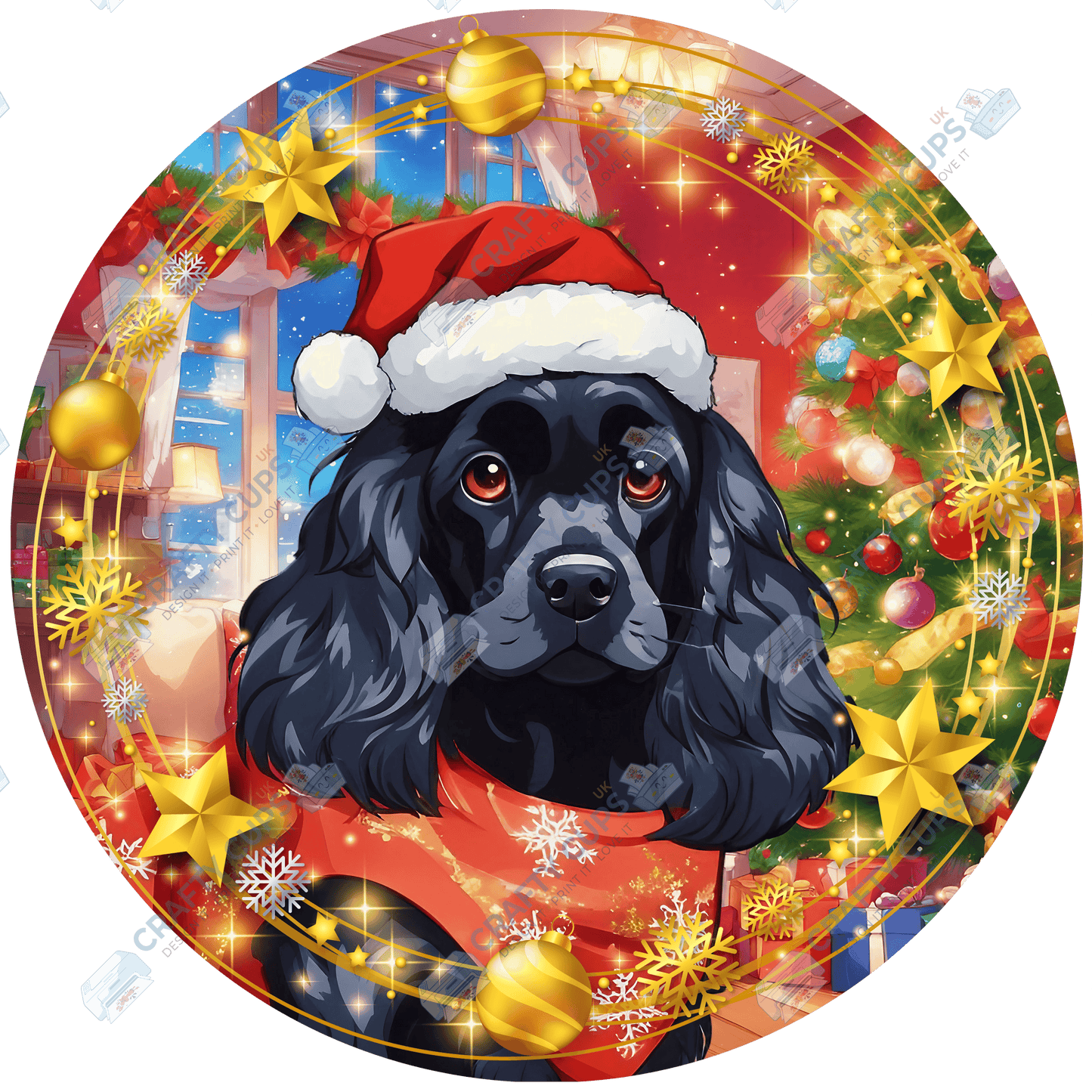 Christmas Dog Breeds DTF Transfer – Part 2 of 6 | Exclusive Secret Sub Design | Various Sizes – Crafty Cups UK