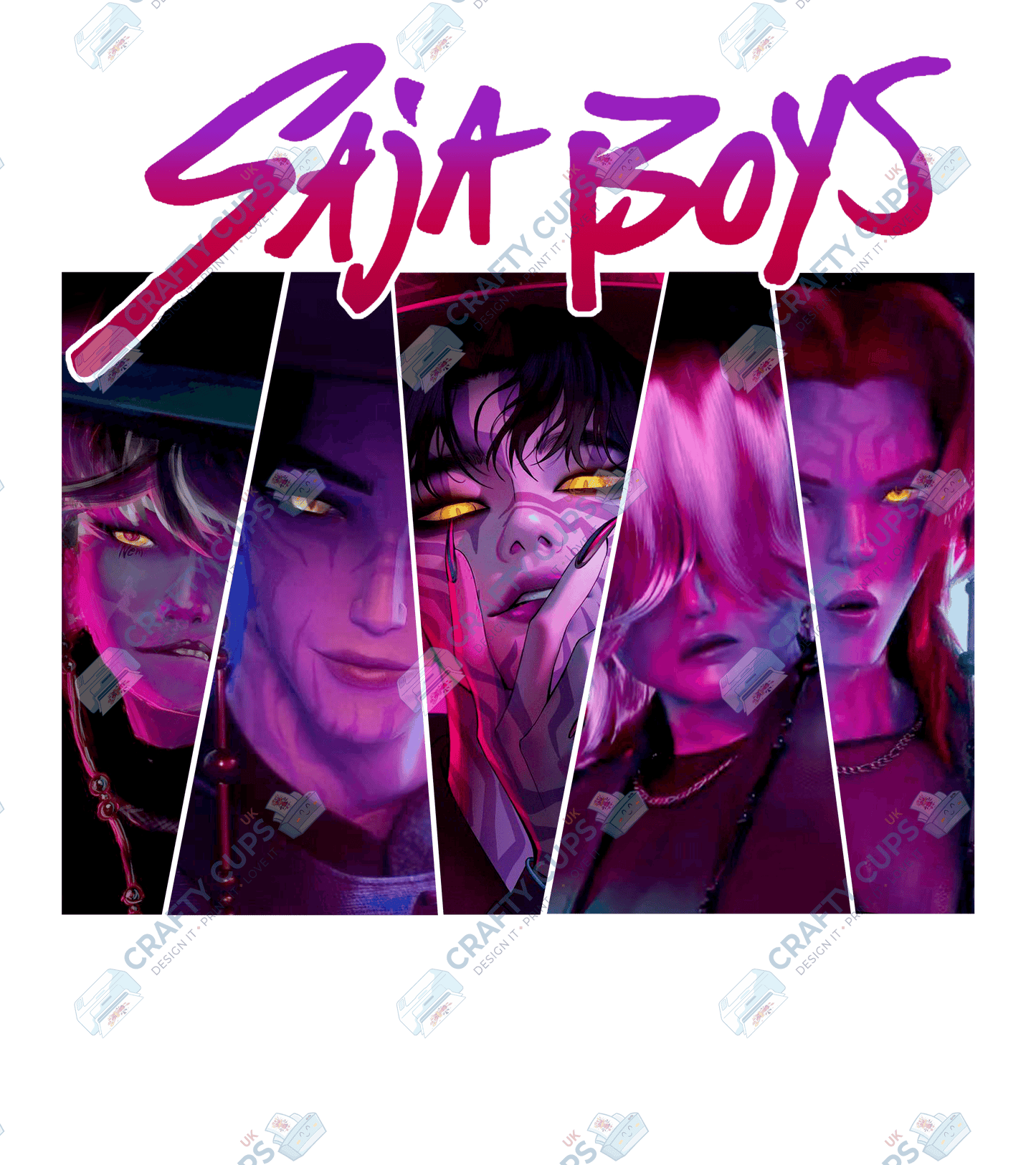 Demon Hunters DTF Transfer – Various Designs & Sizes, Heat Press Ready