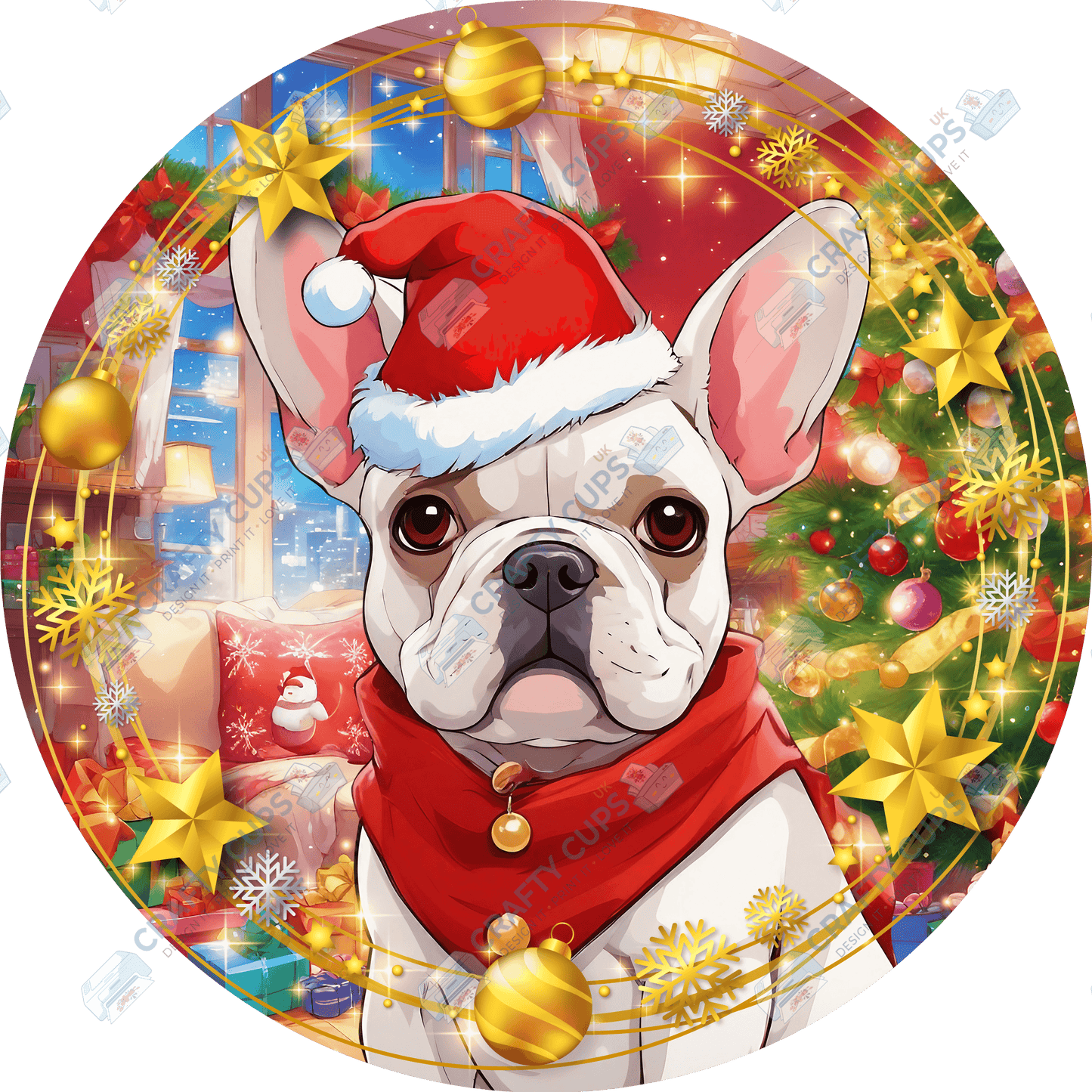 Christmas Dog Breeds DTF Transfer – Exclusive Secret Sub Design | Various Sizes – Crafty Cups UK