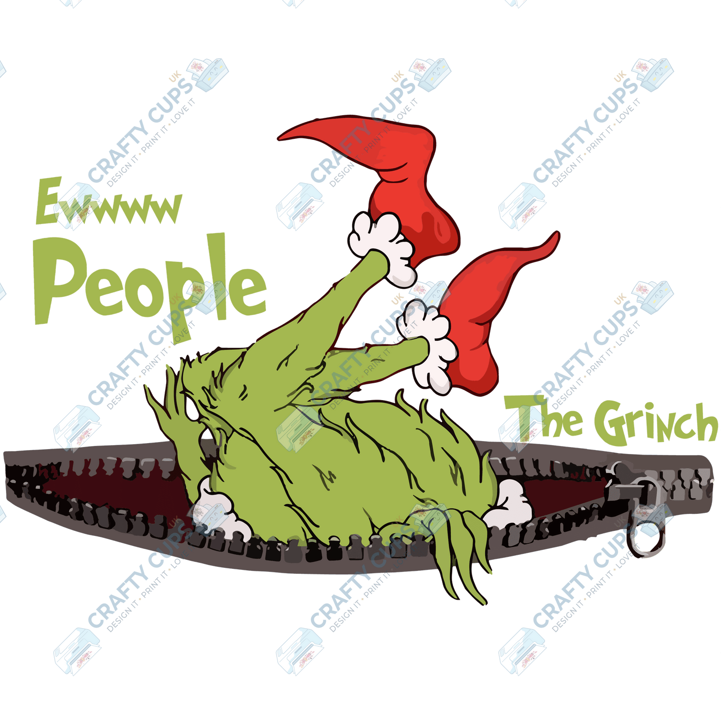 Grinch DTF Transfers – Various Christmas Designs & Sizes (4"–10")