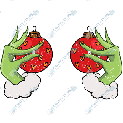Grinch DTF Transfers – Various Christmas Designs & Sizes (4"–10")