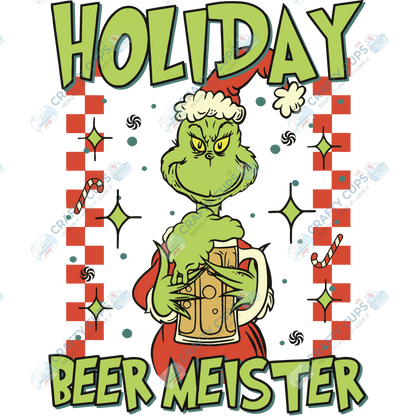 Grinch DTF Transfers – Various Christmas Designs & Sizes (4"–10")