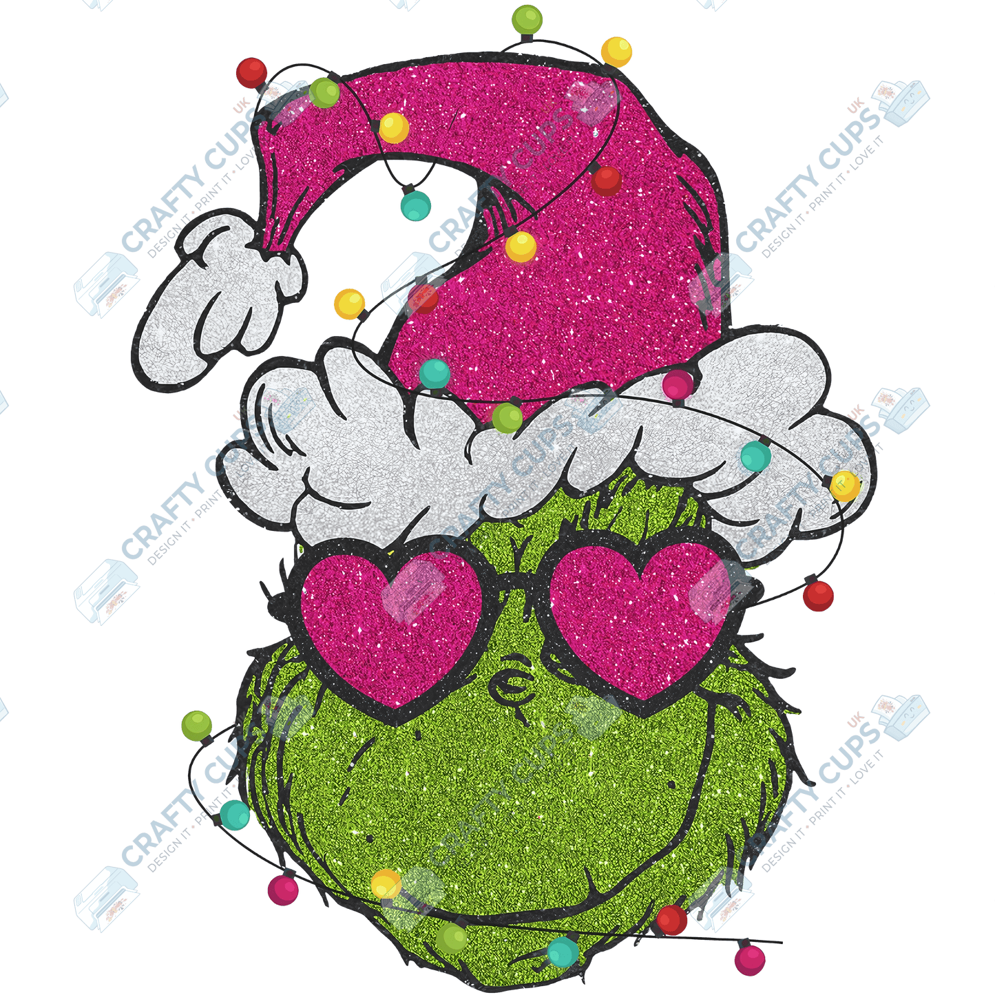 Grinch DTF Transfers – Various Christmas Designs & Sizes (4"–10")