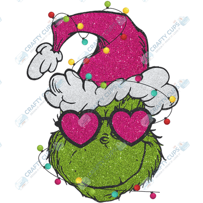 Grinch DTF Transfers – Various Christmas Designs & Sizes (4"–10")