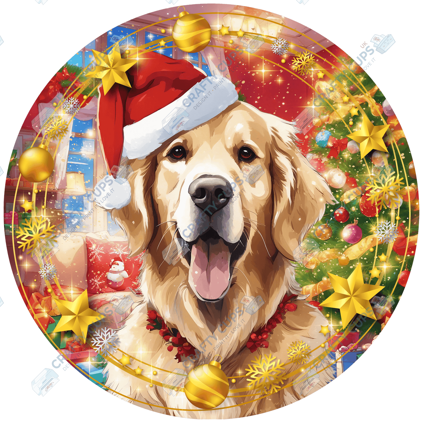 Christmas Dog Breeds DTF Transfer – Part 3 of 6 | Exclusive Secret Sub Design | Various Sizes – Crafty Cups UK
