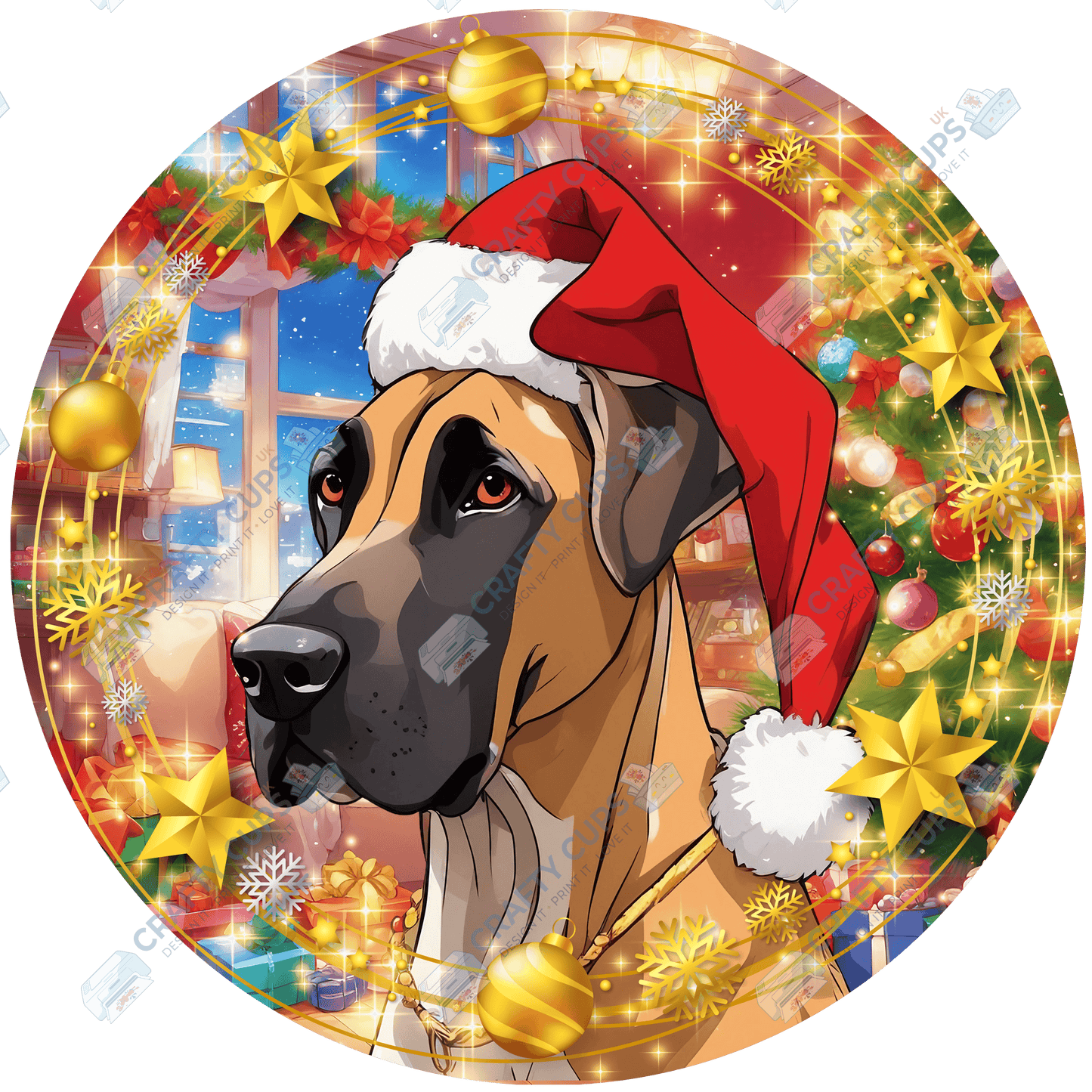 Christmas Dog Breeds DTF Transfer – Part 4 of 6 | Exclusive Secret Sub Design | Various Sizes – Crafty Cups UK