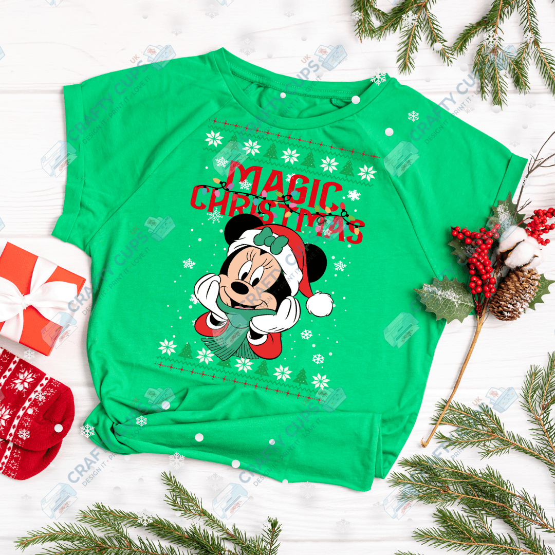 Cartoon Christmas Jumper DTF Transfer – Various Designs & Sizes Heat Press Ready
