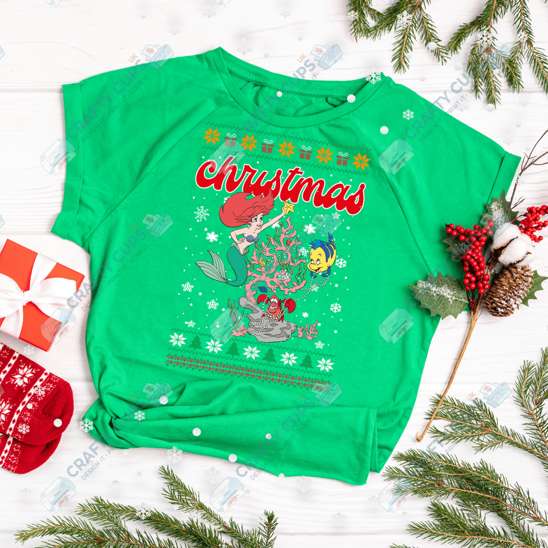 Cartoon Christmas Jumper DTF Transfer – Various Designs & Sizes Heat Press Ready