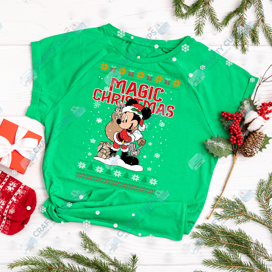 Cartoon Christmas Jumper DTF Transfer – Various Designs & Sizes Heat Press Ready