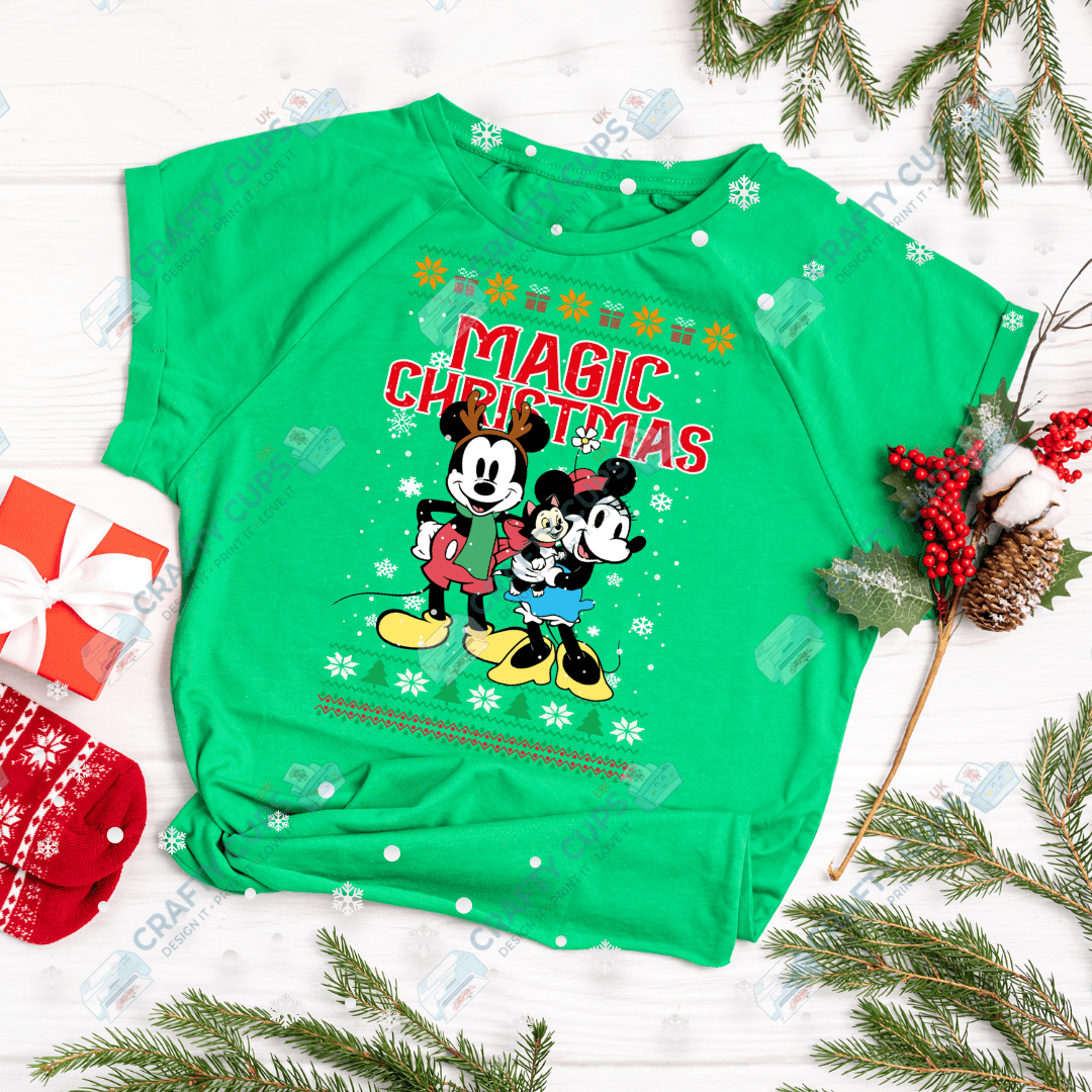 Cartoon Christmas Jumper DTF Transfer – Various Designs & Sizes Heat Press Ready