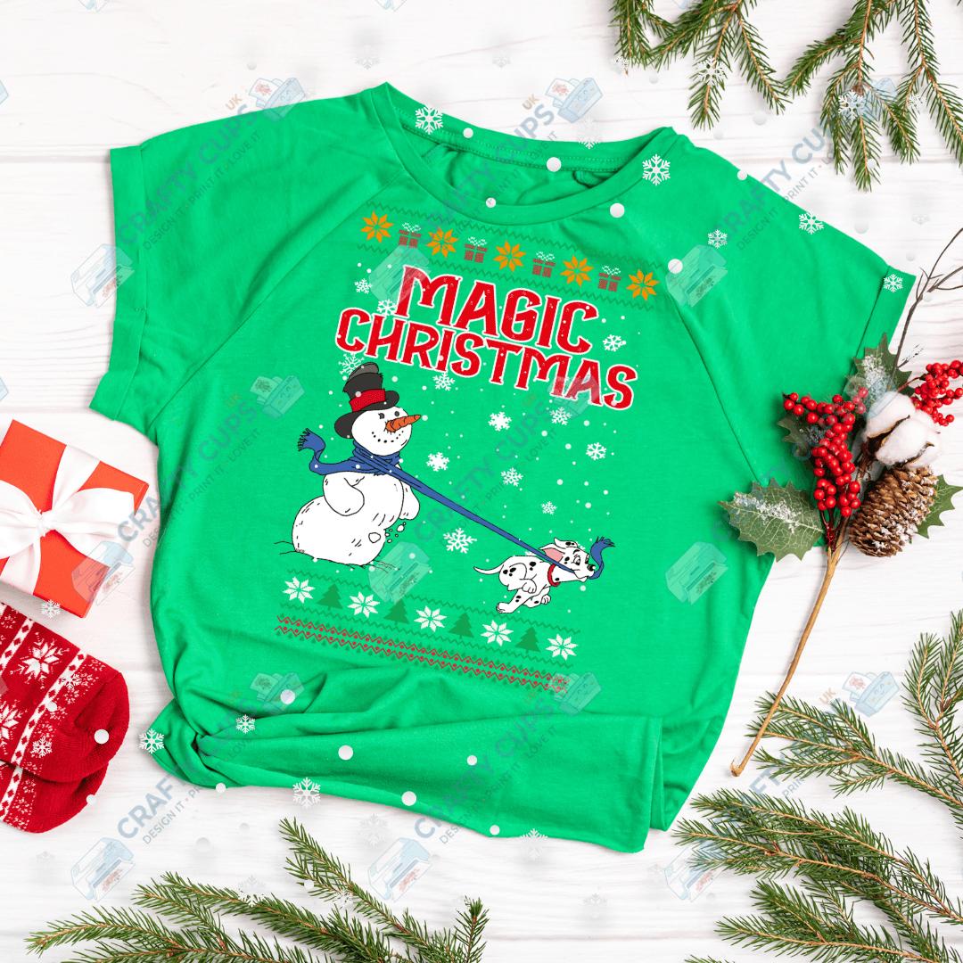 Cartoon Christmas Jumper DTF Transfer – Various Designs & Sizes Heat Press Ready