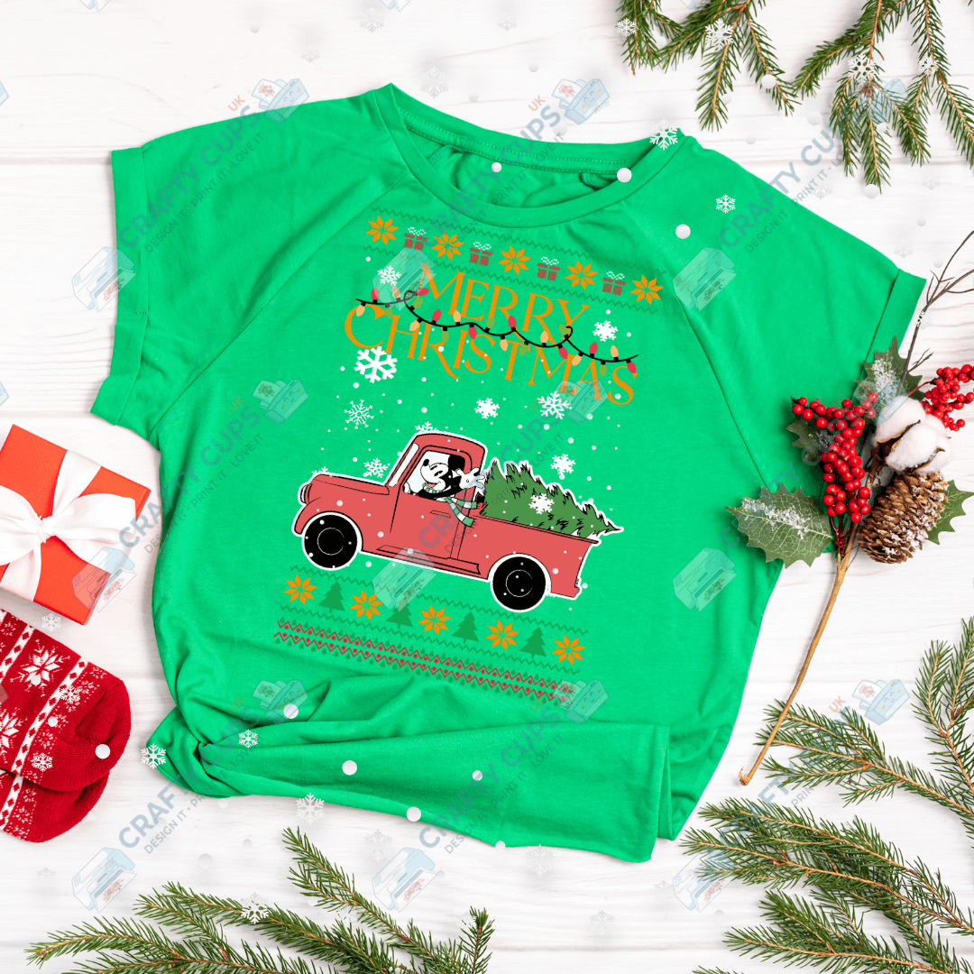 Cartoon Christmas Jumper DTF Transfer – Various Designs & Sizes Heat Press Ready