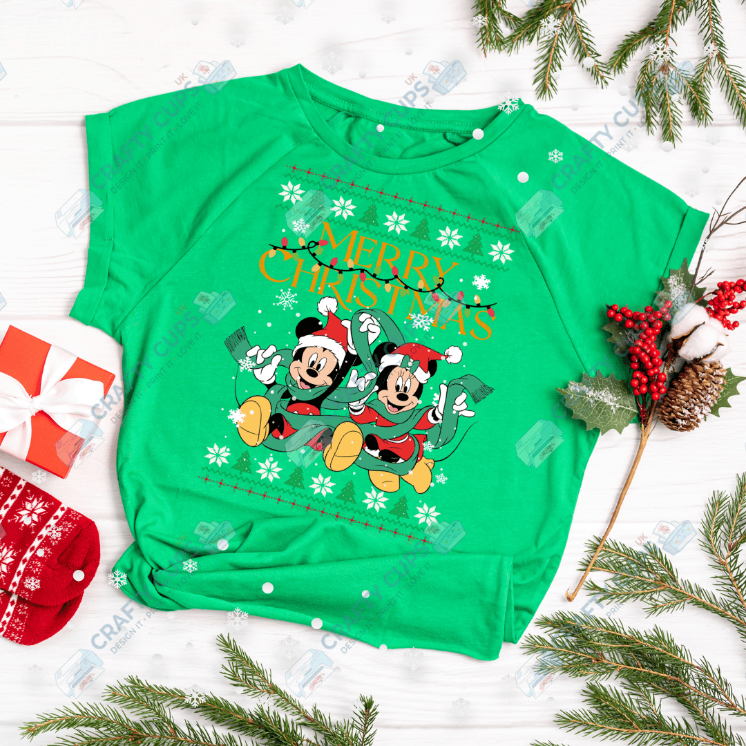 Cartoon Christmas Jumper DTF Transfer – Various Designs & Sizes Heat Press Ready