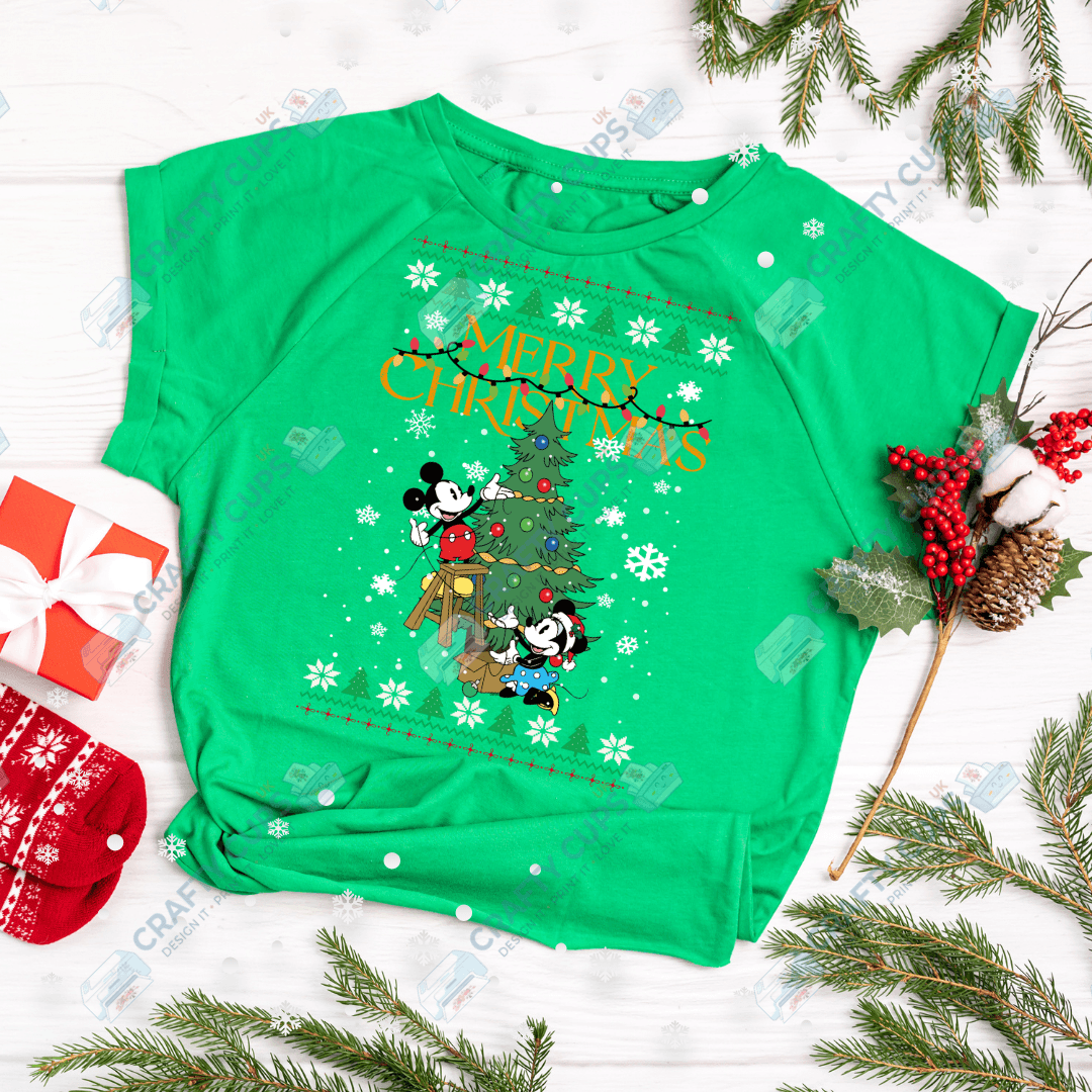 Cartoon Christmas Jumper DTF Transfer – Various Designs & Sizes Heat Press Ready