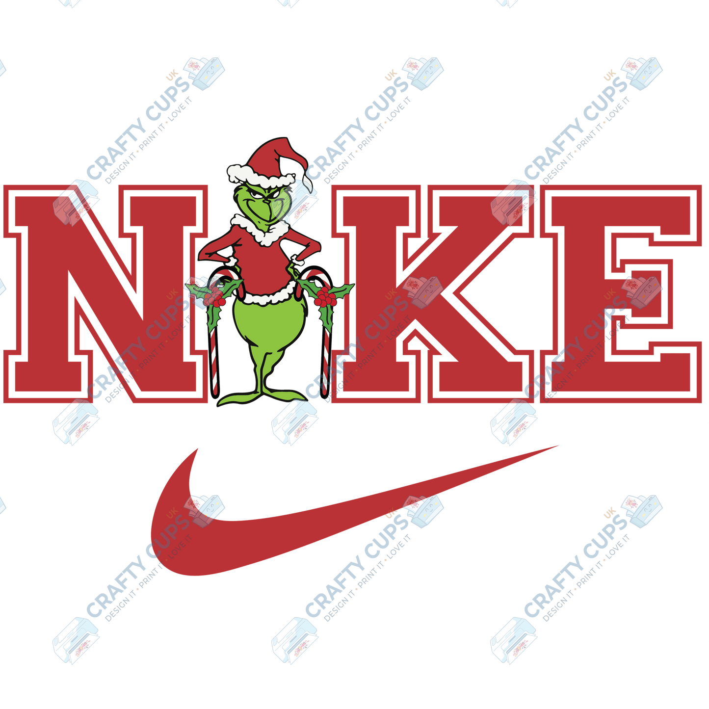 Grinch DTF Transfers – Various Christmas Designs & Sizes (4"–10")