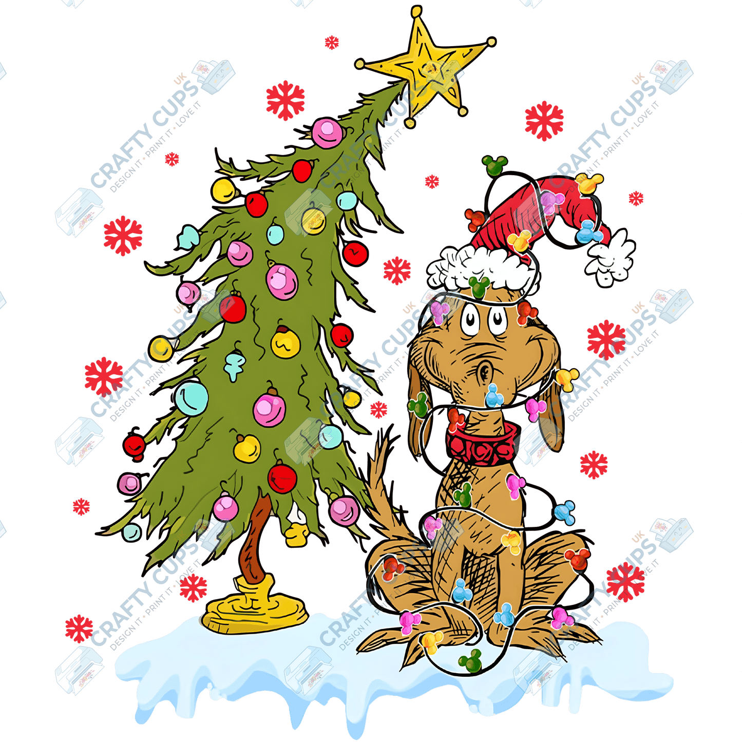 Grinch DTF Transfers – Various Christmas Designs & Sizes (4"–10")