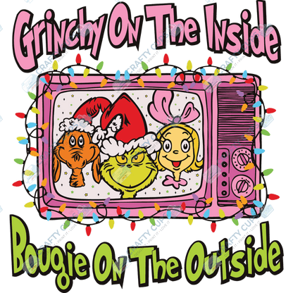 Grinch DTF Transfers – Various Christmas Designs & Sizes (4"–10")