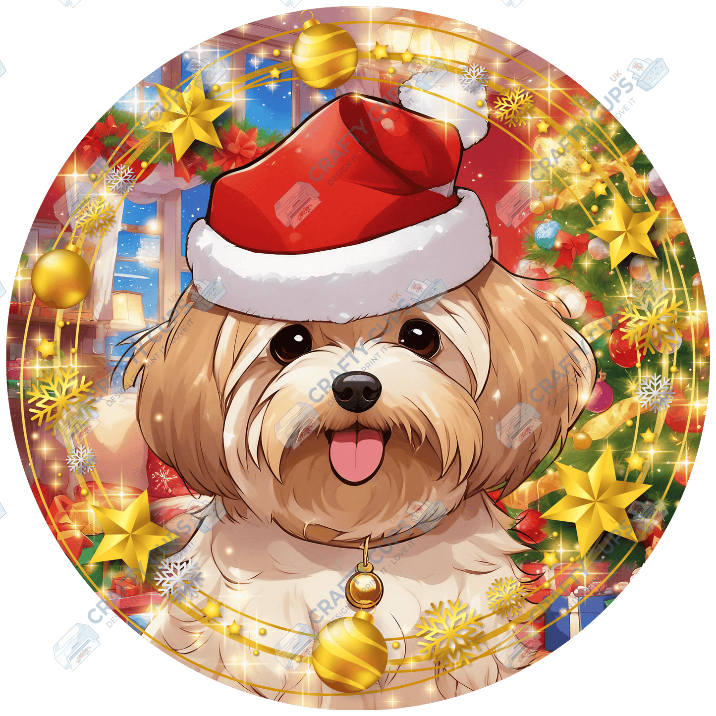 Christmas Dog Breeds DTF Transfer – Part 4 of 6 | Exclusive Secret Sub Design | Various Sizes – Crafty Cups UK