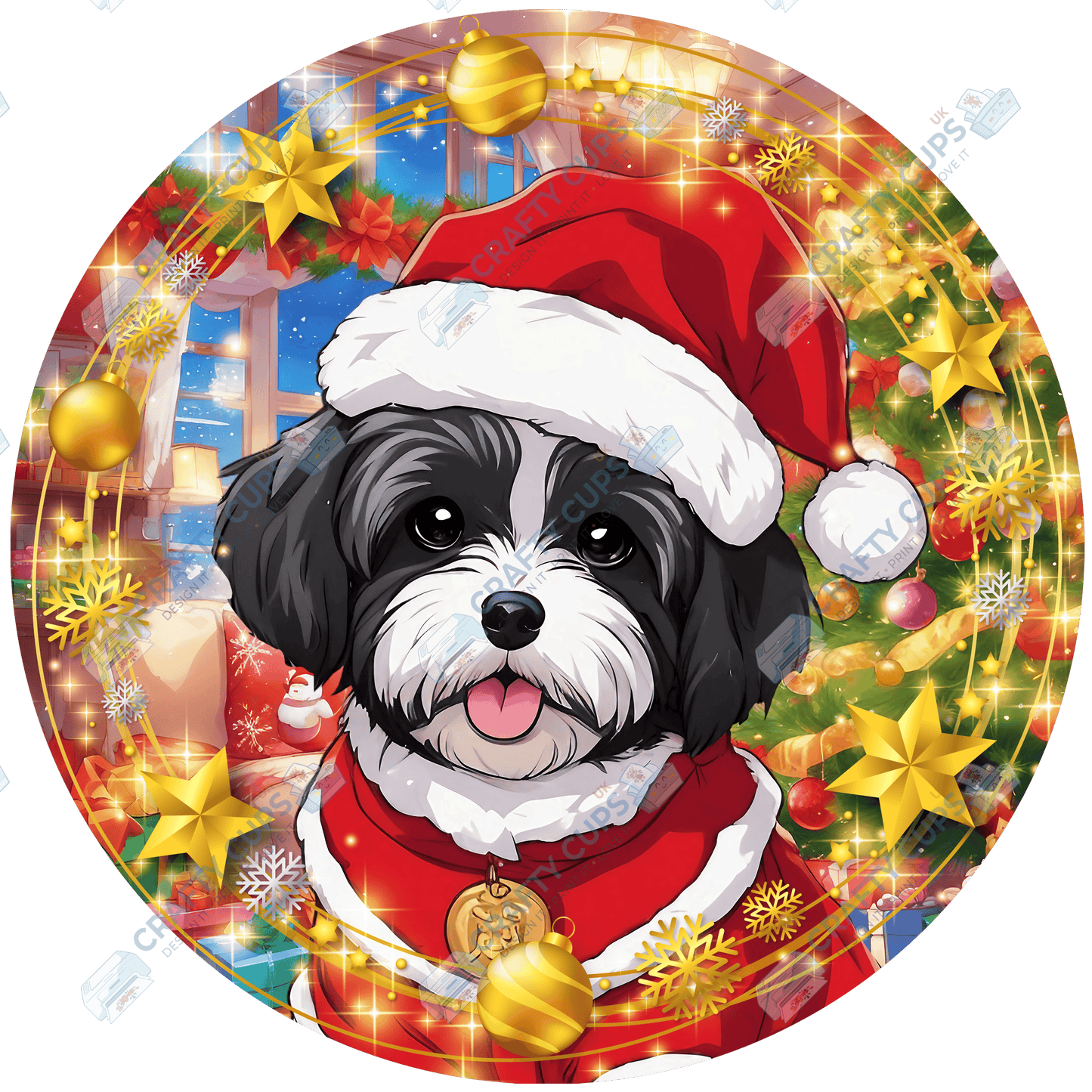 Christmas Dog Breeds DTF Transfer – Part 4 of 6 | Exclusive Secret Sub Design | Various Sizes – Crafty Cups UK