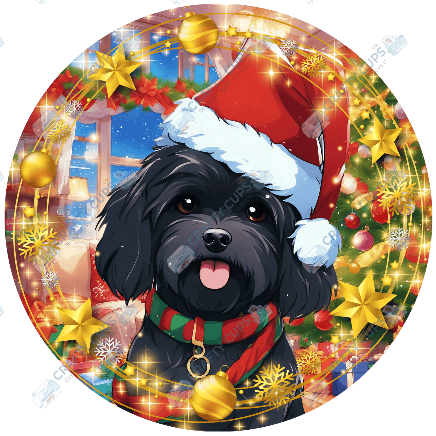Christmas Dog Breeds DTF Transfer – Part 4 of 6 | Exclusive Secret Sub Design | Various Sizes – Crafty Cups UK