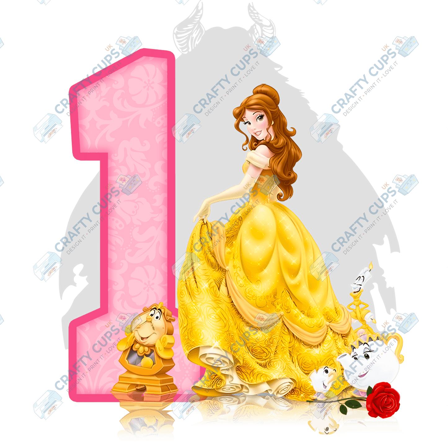 Beauty Princess Birthday DTF Transfer for Kids (Ages 1–5) – Cute Princess Design