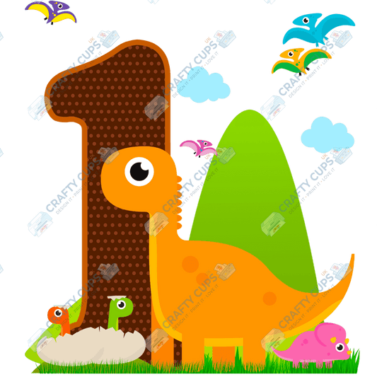 Dinosaur DTF Transfer for Kids (Ages 1–5) – Cute Dino Design for Shirts & Outfits
