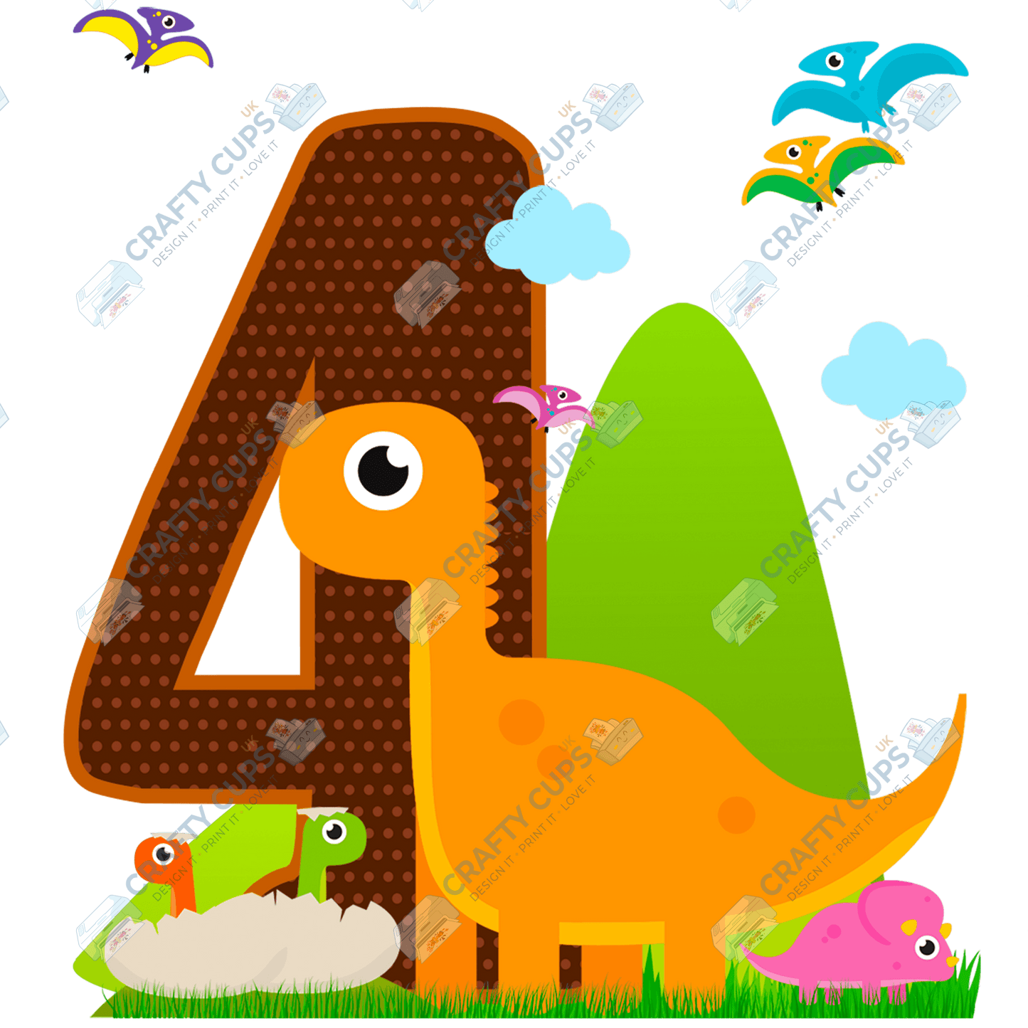 Dinosaur DTF Transfer for Kids (Ages 1–5) – Cute Dino Design for Shirts & Outfits
