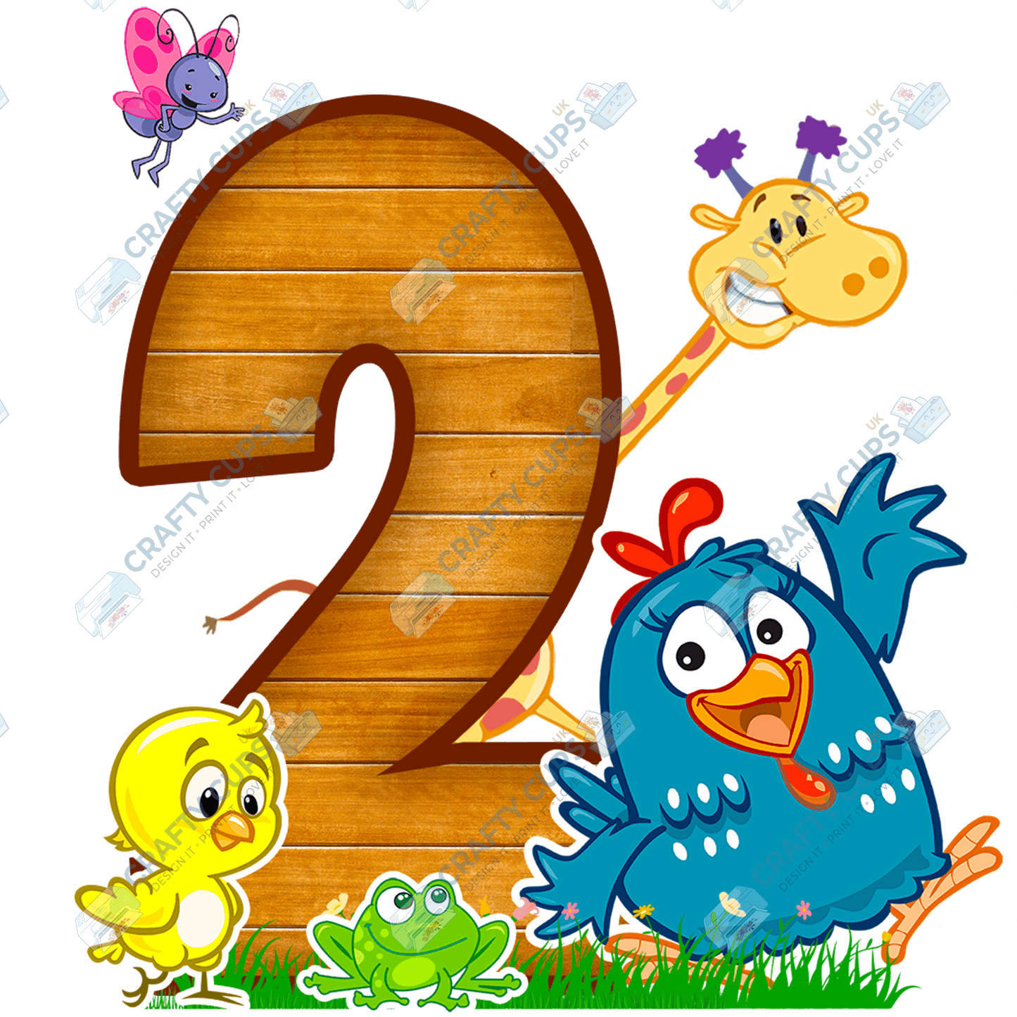 Cute Animals DTF Transfer for Kids (Ages 1–5) – Bright & Adorable Design