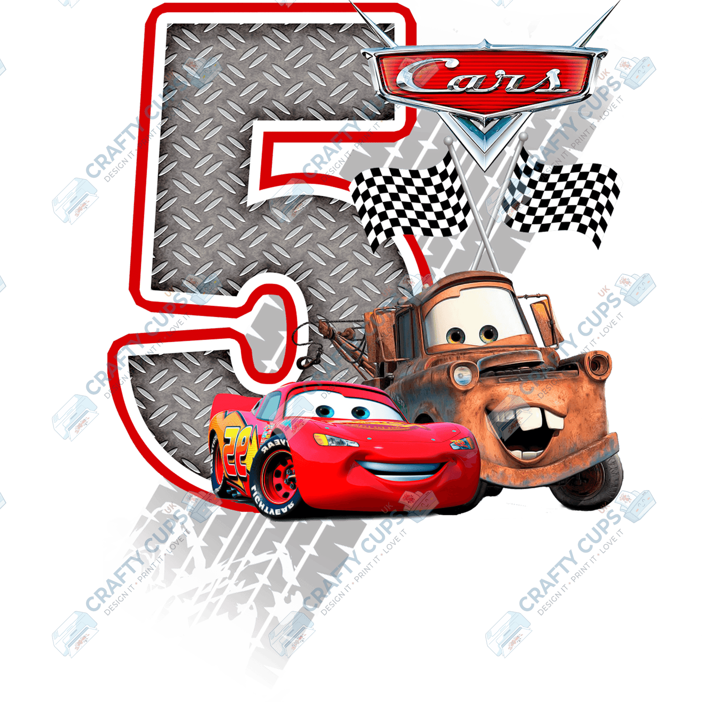 Cars DTF Transfer for Kids (Ages 1–5) – Fun Vehicle Design for Shirts & Outfits