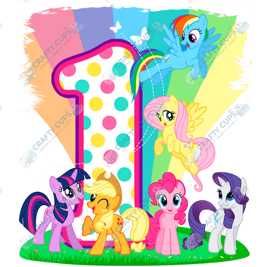 Pony DTF Transfer for Kids (Ages 1–5) – Cute Horse Design for Shirts & Outfits