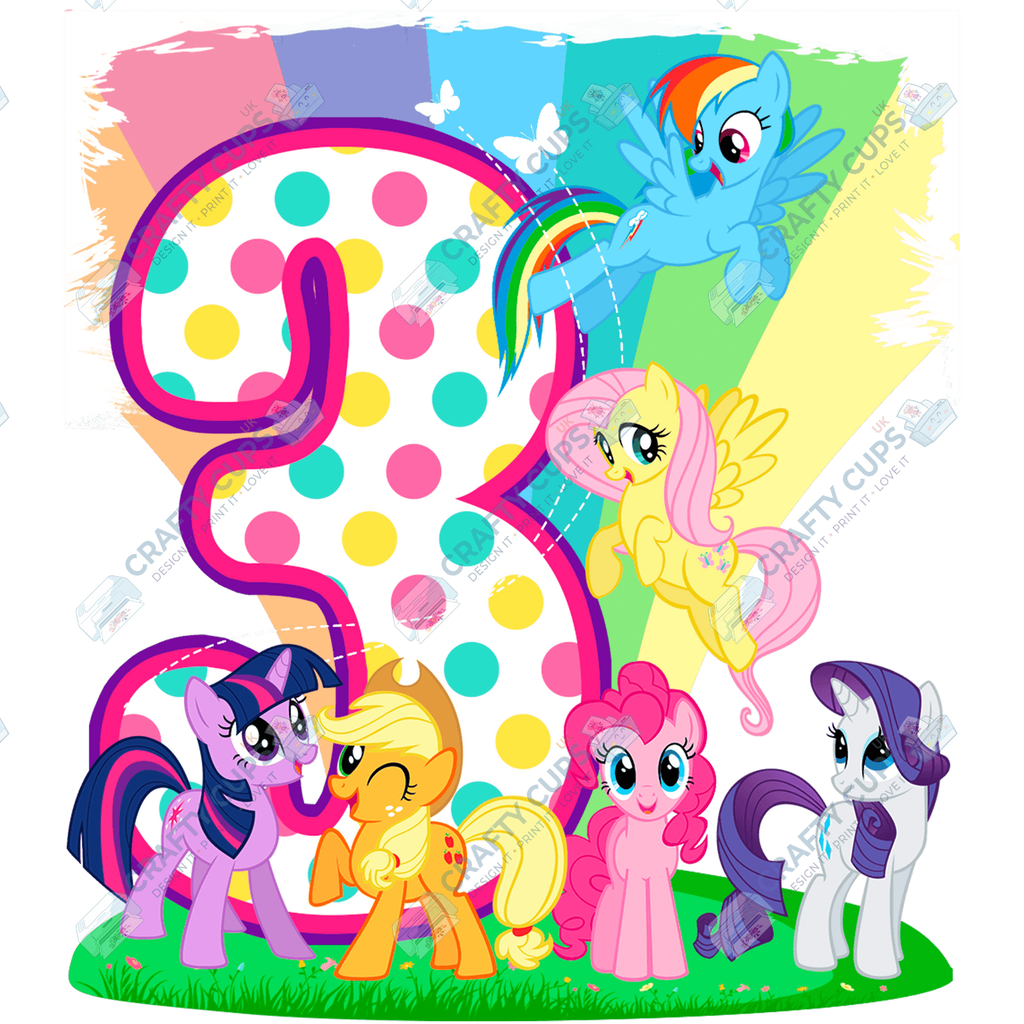 Pony DTF Transfer for Kids (Ages 1–5) – Cute Horse Design for Shirts & Outfits